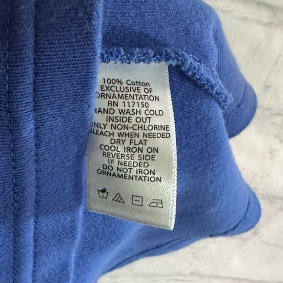 Quacker Factory Women’s Blue Long-sleeve Top, Embroidered Cat, Large, Pre-owned - Picture 6 of 6